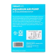 Vibrant Life 2800 CC Double Outlet Aquarium Air Pump, for 20-60 Gallon Tanks