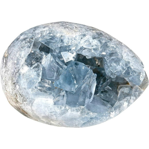 nipocaio Natural Stone Crystal Cluster Blue Quartz Irregular Specimen for Healing Home Decoration, 100-150g
