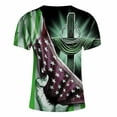 thumbnail image 4 of Camisas para Hombre Impresión Casual Top de Moda, Camisas a Rayas para Hombres Ropa de Pascua para Fiestas Y Diarios, 4 of 5
