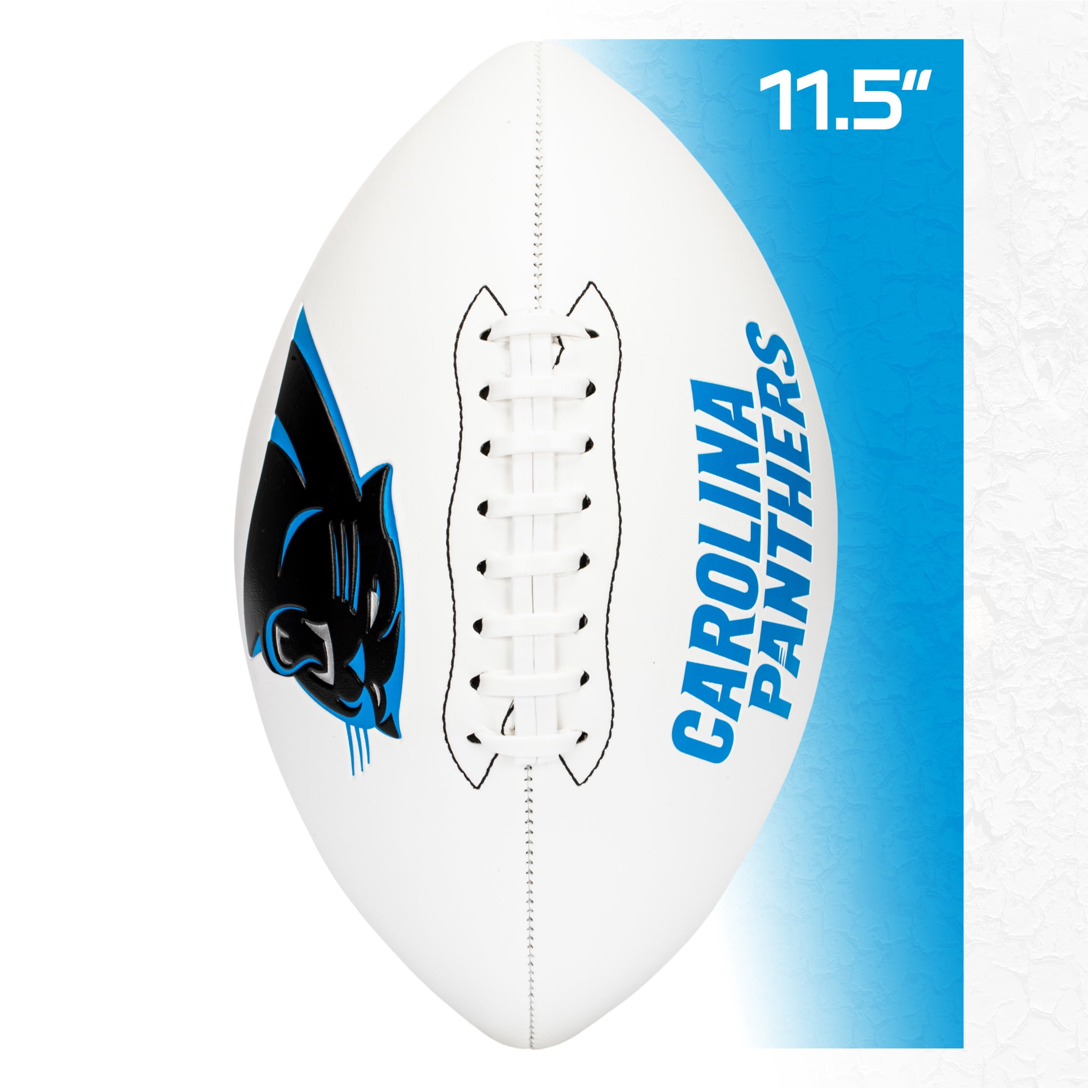 Franklin Sports NFL Carolina Panthers Autograph Football - Official Size White Panel Souvenir Football for Autographs + Signatures - NFL Team Fan Shop Memorabilia Football for Display