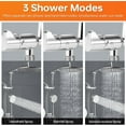 thumbnail image 6 of Matework Adjustable Shower Extension Arm - 16 Inch, Polished Chrome, Universal Thread, Flexible Height & Angle, 6 of 8