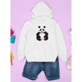 thumbnail image 3 of Cute Funny Big Panda Hoodie Juniors -Image by Shutterstock,  Large, 3 of 4