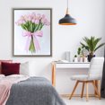 thumbnail image 3 of Stupell Industries Cottage Soft Pink Tulips with Ribbon Brown Floating Frame Canvas Art, 25 x 31, by The Prints Vibe, 3 of 8