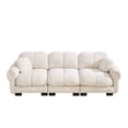 thumbnail image 3 of Nkurdsu 104" Oversized Modular Cloud Sofa, 3 Seater Chenille Couch for Living Room, Beige, 3 of 7