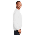 thumbnail image 4 of Gildan Men’s Heavy Blend Casual Crewneck Sweatshirt, Pullover Casual Fleece, White, S, 4 of 5