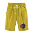 thumbnail image 1 of Pantalones Cortos Casuales para Mujer Día de la Independencia Impreso Elástico de la Cintura, Pantalones Cortos de Verano para Mujeres, 1 of 4