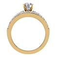 thumbnail image 4 of Double French-Set Band Diamond Wedding Ring Set 1.85 CT 18K Gold ( G , VS ), 4 of 6