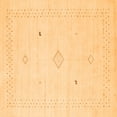 thumbnail image 1 of Ahgly Company Indoor Square Solid Orange Modern Area Rugs, 3' Square, 1 of 1