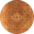 thumbnail image 1 of Ahgly Company Indoor Round Medallion Orange Traditional Area Rugs, 8' Round, 1 of 1