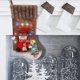 thumbnail image 1 of Medias navideñas, calcetines navideños, bolsas de regalo, calcetines navideños suaves, soportes de regalo, sacos colgantes navideños para hogares, Estilo muñeco de nieve, 1 of 10