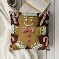 thumbnail image 3 of YINGXI Christmas Throw Pillow Cover, Red White Polka Dots Home Decorations, Seasonal Cushion Case for Sofa Couch Decors 24x24in, 3 of 5