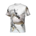 thumbnail image 3 of Rocae Running White Horses for Men's Moisture-Wicking Crew Tee - T-Shirt for Sports, Outdoor Activities, and Casual Wear, 3 of 9