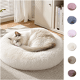 Soft Mat For Rabbit 18 Inch Rabbit Plush Round Pet Cushion Soft Sleeping Mat for Cats Dogs ...