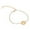 U, variant on BYHONG Initial Bracelet 18K Gold Plated Stainless Steel Letter Bracelet Charm Bracelet Delicate Disc Name Bracelet for Women Girls Bracelets for Women Trendy Y One Size