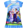 thumbnail image 1 of Vestidos infantiles para niñas, Encanto de Disney, vestido de verano de dibujos animados, pijamas para niñas pequeñas, camisones de seda de leche de princesa para niñas, 1 of 5