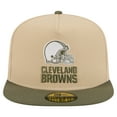 thumbnail image 2 of Men's New Era  Beige/Olive Cleveland Browns Color Pack A-Frame 59FIFTY Fitted Hat, 2 of 5