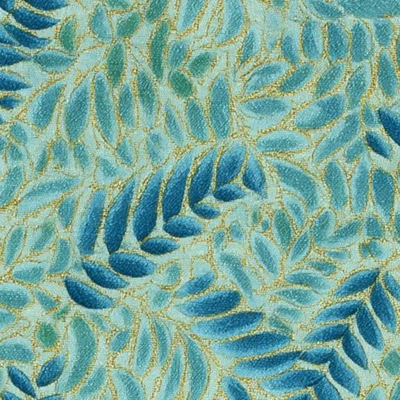 Boho Peel and Stick Wallpaper 17.7in x 9.8ft Abstract Blue Gold Leaf Light Blue Contact Paper Vinyl Self-Adhesive Removable Wall Paper for Bedroom Kitchen Cabinet Décor Renter Friendly