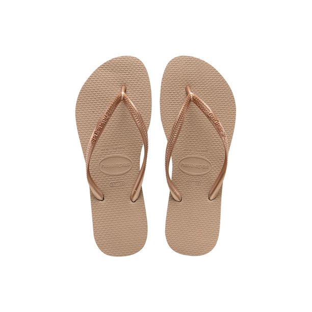 Havaianas Womens Slim Flip Flop Waterproof Sandals, Gold, Size: 7-8 - Walmart.com