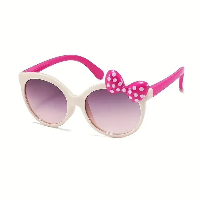 Lindas gafas de sol con lazo de dibujos animados, gafas de sombrilla para niñas y niños para escalar deportes al aire libre