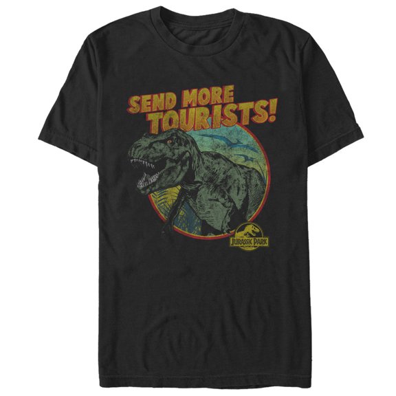Jurassic Park Send More Tourists Men's and Big Men's Graphic T-Shirt