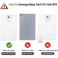 thumbnail image 2 of EpicGadget Case for Galaxy Tab A 10.1 (SM-T580/T585) (2016), PU Leather Folding Stand Folio Cover Case for Samsung Galaxy Tab A 10.1 Released in 2016 + Screen Protector and Stylus (Light Blue), 2 of 4