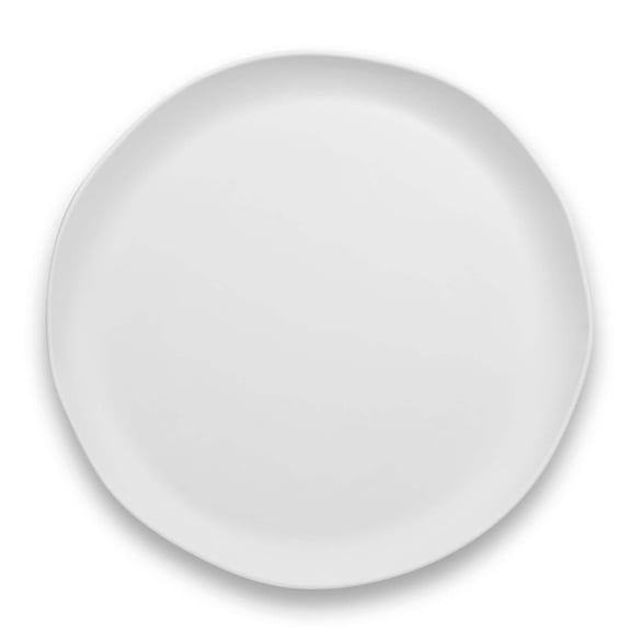 Matte Craft Coupe Melamine Round Serving Platter - White - 14"