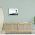 thumbnail image 2 of Stupell Industries Red Stripe Lighthouse Rocky Beach Coast Sailboat Waters, 30 x 24,Design by Ziwei Li, 2 of 7
