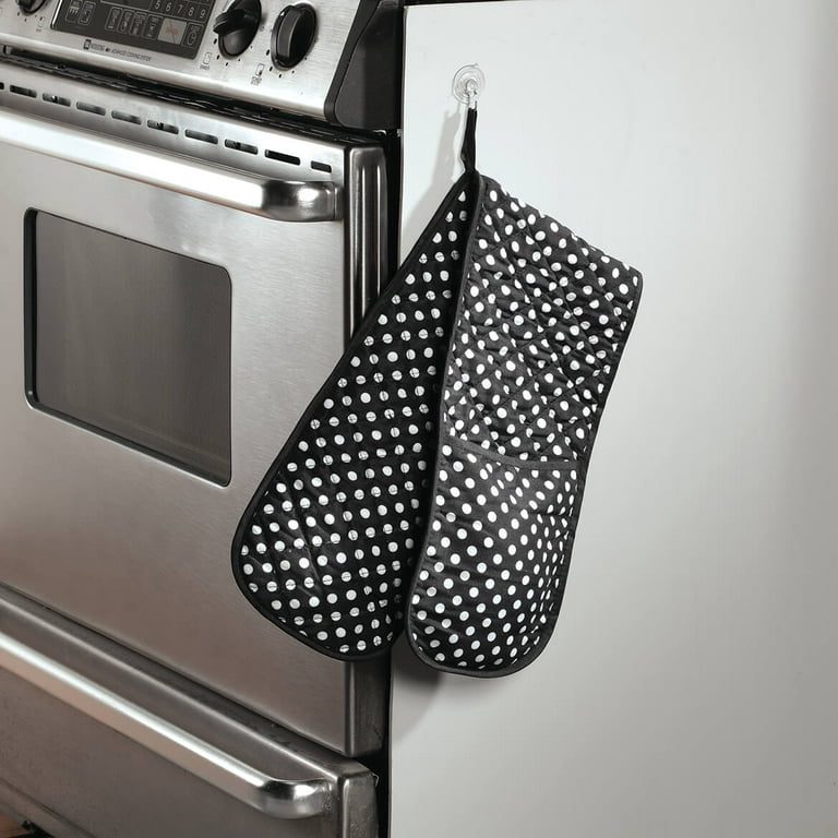 Double Oven Mitts Silver