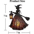 thumbnail image 5 of Spooky Witch Standing Lamp with Lantern Halloween Gothic Decor for Home Office Table, 5 of 5