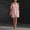 Pink, variant on Morttic Women's Stylish Solid Color Off Shoulder Mini Dress – Elegant Side Pocket Summer Vacation & Everyday Outfit Black，XL