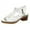 White, variant on Kmdttou Women's Shoes Solid Hollow Out Mid Heel Casual Vacation Open Toe Beach Sandals With Comfortable Plantar Fasciitis Arch Support(Size:35-43)