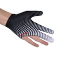 thumbnail image 5 of 3 Finger Billiards Gloves Pool Cue Gloves Spandex for Left Hand Right Hand, Men Women, Lightweight And Portable for Your Or Bag - black and white grigio, 5 of 10