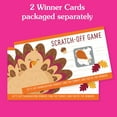 thumbnail image 3 of Big Dot of Happiness Fall Turkey Scratchers, Fun Happy Thanksgiving Dinner Party Family-Friendly Activity, Party Game Scratch Off Cards - 22 Count, 3 of 6
