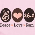 thumbnail image 2 of CafePress - Peace Love Run 26.2 Marathon Infant Bodysuit - Baby Light Bodysuit, Size Newborn - 24 Months, 2 of 4