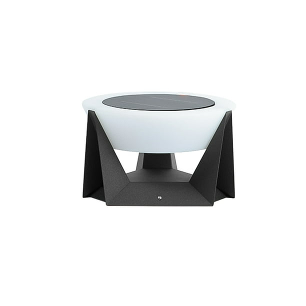 Inteprter Luces solares para exteriores, luz de jardín, impermeable, ligera, ahorro de energía, lámpara de poste, tapa de puerta de valla impermeable, Iluminación y accesorios Inteprter HA073523-00B