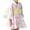 Light Pink1, variant on Piomll Outfit Sets For Girls Trendy Stylish Print Kimono Long Sleeve Casual Kids Clothing