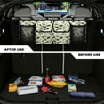 thumbnail image 4 of KUIFORTI Trunk Organizer for Car Women Green Leaf Backseat Car Organizer with 4 Pockets (37.01"*11.8") Oxford Cloth, Make the Trunk of Your Car Look Neat and Tidy, 4 of 6
