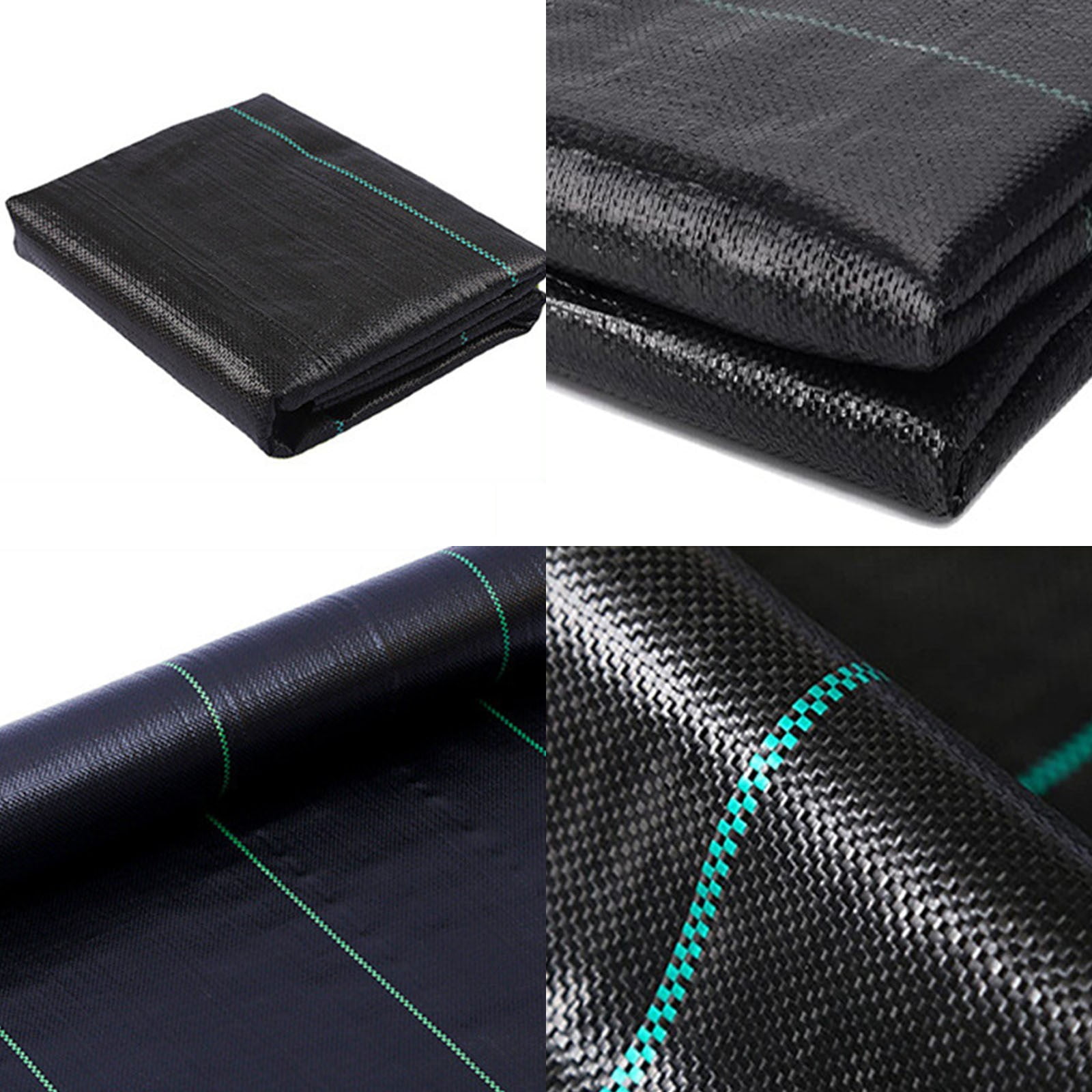 Heavy Duty Weed Barrier Landscaping Fabric UV Stabilized Breathable Garden Ground Cover Membrane 3.3 x 49.2 Feet