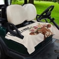 thumbnail image 2 of Golf Cart Seat Covers for 2 Seater,Spring Cow Microfiber Cart Seat Towel Blanket,Botanical Blossom Motif Country Florals Absorbent Breathable Non Slip Bench Seats Protector for Golf Course 51"x31", 2 of 9