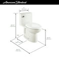 thumbnail image 6 of American Standard Compact Cadet 3 1-Piece 1.28 GPF Porcelain Enamel Elongated Toilet White, With Seat, 6 of 7