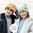 thumbnail image 5 of Britt's Knits Check Mate Stretchy Knit Beanie - Purple (Kid's), 5 of 6