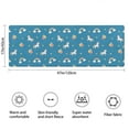 thumbnail image 3 of Blue Cartoon Unicorn Rainbow Cloud Star Balloon Bathroom Rugs Mat,Non Slip Microfiber Bathroom Rug,Rubber Backing,Soft Bathroom Mats for Bathroom Floor,Tub and Shower,47x17in(120x43cm), 3 of 5