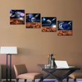 thumbnail image 2 of Universe Wall Art for Living Room Bedroom Black Hole Earth Wall Decor Outer Space Canvas Pictures Framed Artwork Print Painting Home Walls Decoration 16 x 16 inch x 4 pcs, 2 of 6