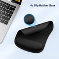 thumbnail image 3 of TECKNET BASICS Mouse Pad with Wrist Support, Ergonomic Gaming Mouse Pad for Pain Relief, Non-Slip Waterproof Desk Pad for Office, Study & Laptop, Black, 3 of 9