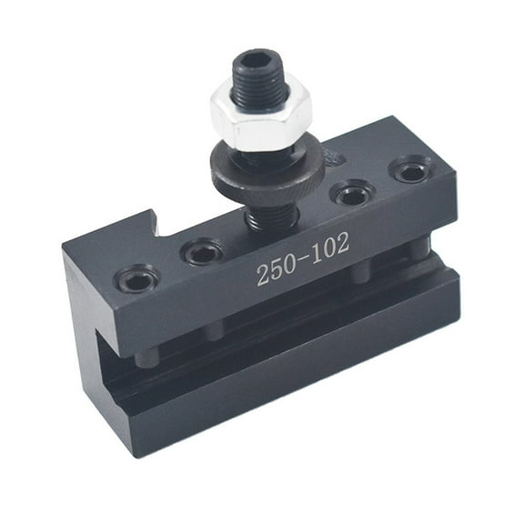 250-102 Turning & Facing Tool Holder, AXA #2 Quick Change Tool Post for 1/2in Turning Tools