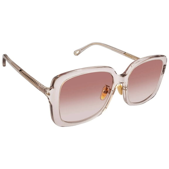 Chloe Orange Rectangular Ladies Sunglasses CH0073SK 004 57