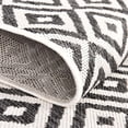 thumbnail image 5 of Rugs.com Jill Zarin Outdoor Collection Rug – 4' Octagon Charcoal Gray Flatweave Rug Perfect For Living Rooms, Kitchens, Entryways, 5 of 9