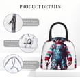 thumbnail image 5 of Lsque Chucky Print Lunch Bag, Insulated Lunch Box, Small Leakproof Cooler Food Lunch Containers Reusable High Capacity Lunch Tote Bags for Work, Travel, Outdoor, 5 of 8