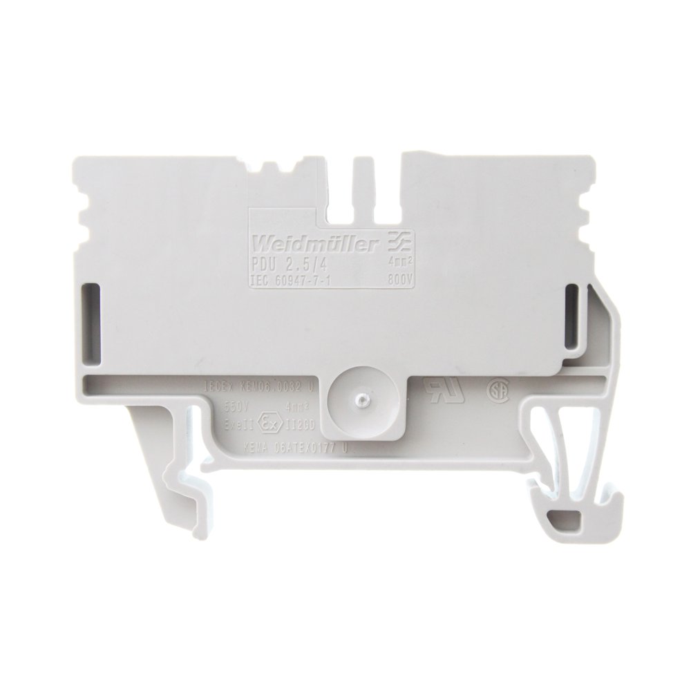 Weidmuller 1896110000 PDU2.5/4 PushIn FeedThrough Terminal Block