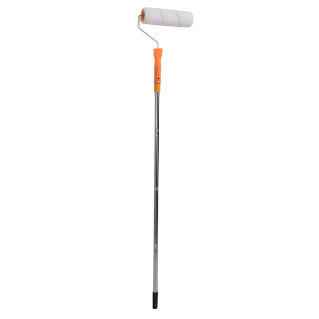Juego De Rodillos De Pintura Largos, Kit De Poste De Extensión De Rodillo De Pintura Flexible De Acero Inoxidable Eficiente Telescópico De 3,9 Pies Desmontable Para Bricolaje
